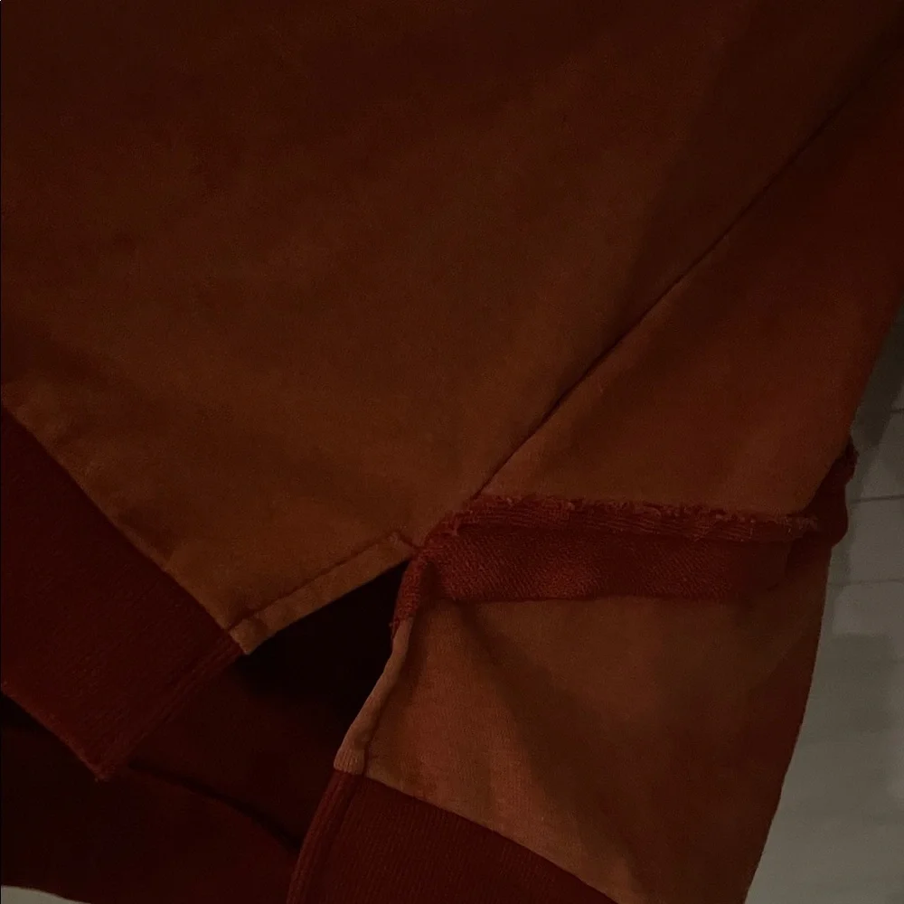 POL Rust Orange Lace-Up Back sweatshirt - Picture 9 of 15